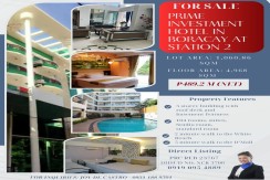 PRIME HOTEL INVESTMENT  – Station 2, Boracay Island